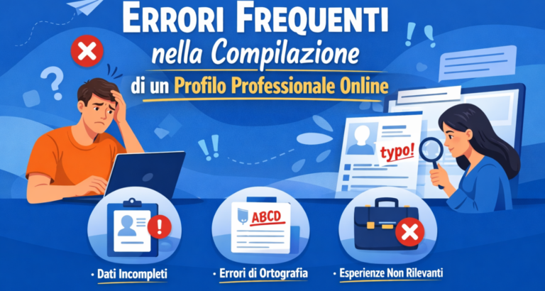 Errori frequenti nel profilo professionale